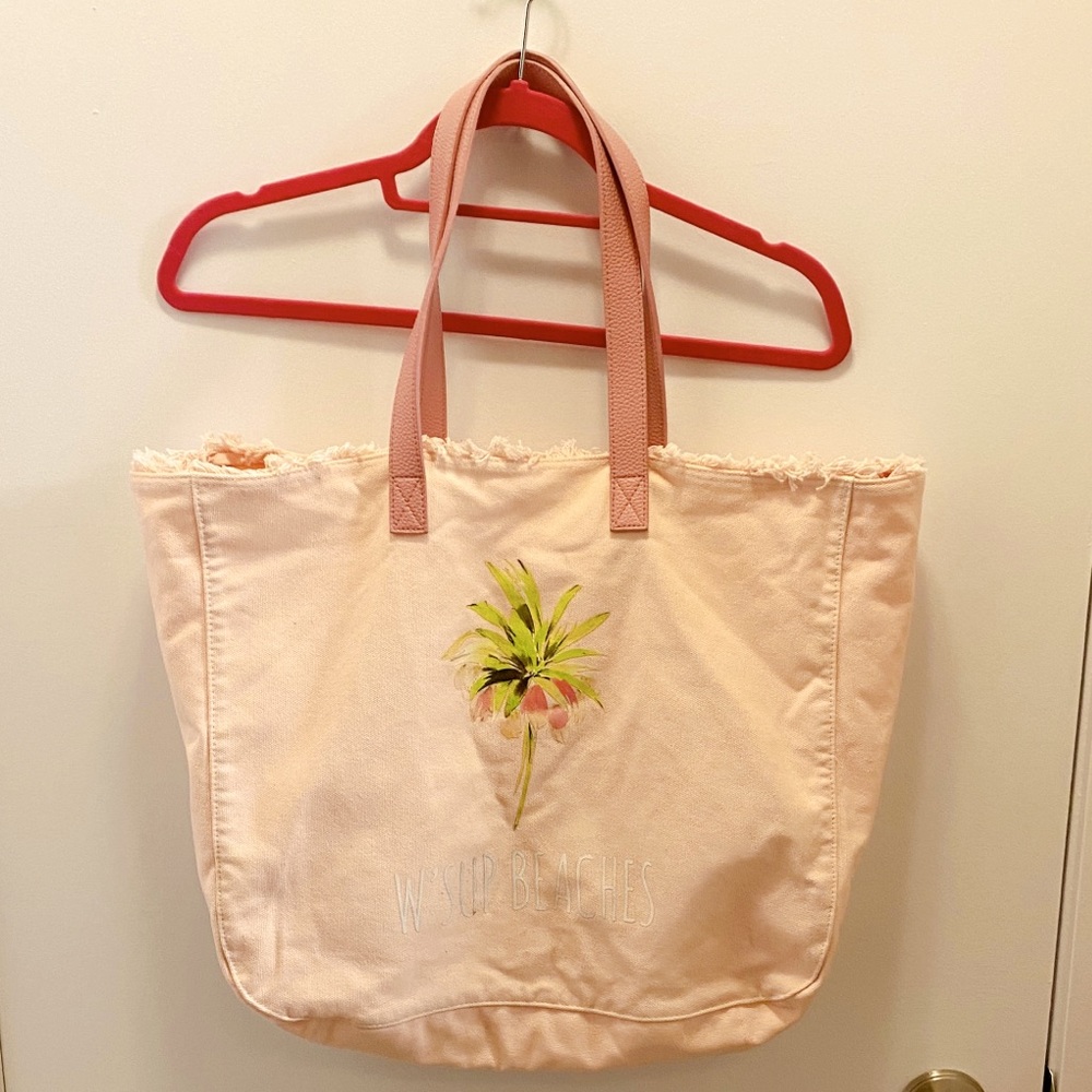 🔥MASSIVE CLEARANCE!💸 5 ITEMS/$40💗 W’Sup Beaches Indigo Tote
